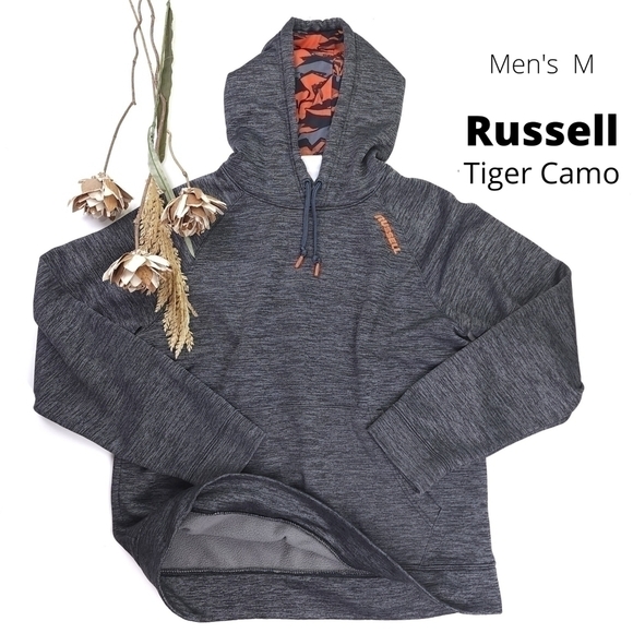 Russell Athletic Other - Russell Men's Tiger Camo Grey Hoodie Sz M